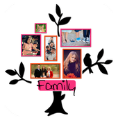 tree collage photo maker icon