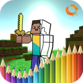 Coloring Books Mine Craft Game icon