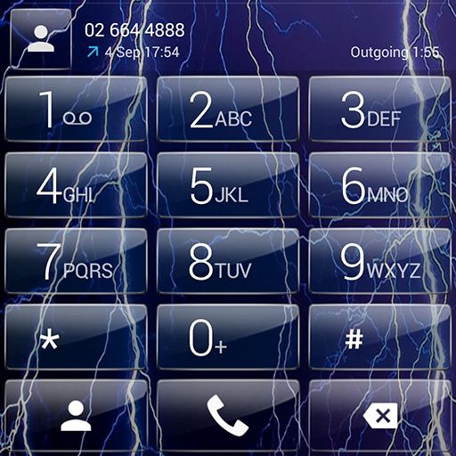 Dialer theme Thunder Glass icon