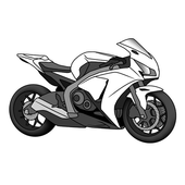 Dibujar motocicletas: deporte icon
