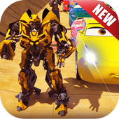 US Police Robot Transform: Superheroes Car stunt icon