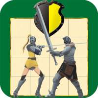 Tic Tac Battle. The fighting knights to two