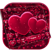 Red Love Glitter Heart Keyboard icon