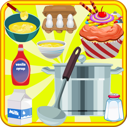 cooking games table cupcakes icon