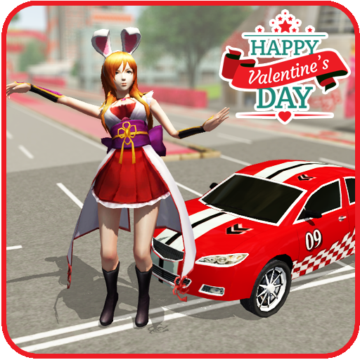 Valentine Day Girl Dance Car Drive 2021 icon