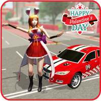 Valentine Day Girl Dance Car Drive 2021