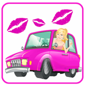 Girls Love Racing Car icon