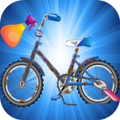 bicycle repair game icon