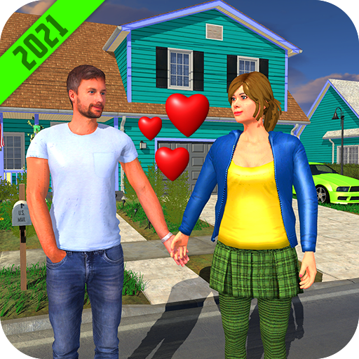 virtual girlfriend real life love romance game 3d icon