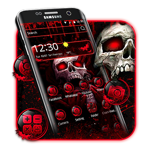 Red Blood Skull Theme icon