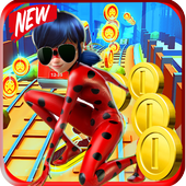 subway ladybug run super adventure bus icon