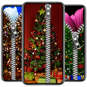 Christmas Tree Zip Lock Screen - Xmas Zipper Lock icon