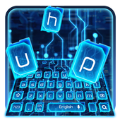 Blue Electric Circuit Keyboard Theme icon