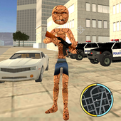 Super Stickman Thing Rope Hero - Rock Monster Gang icon