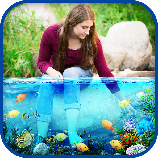 Underwater Photo Editor with aquarium photo frame icon