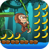 Banana island - Banana monkey run - monkey world icon