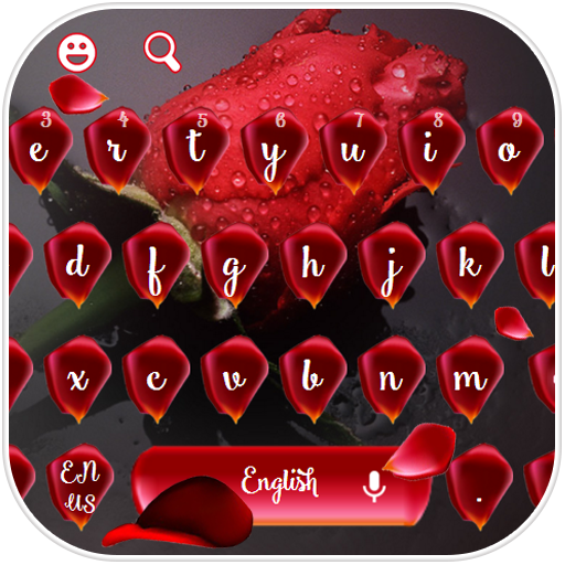 Beautiful Red Rose Keyboard icon