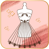 Fashion Design Drawing - Flat Sketch icon