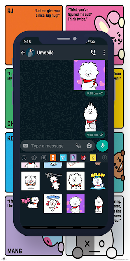 RJ BT21 Animated WASticker screenshot 7