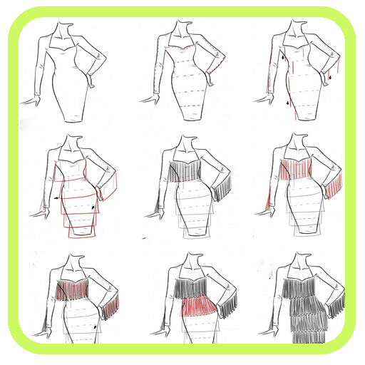 Drawing Dresses Step By Step icon