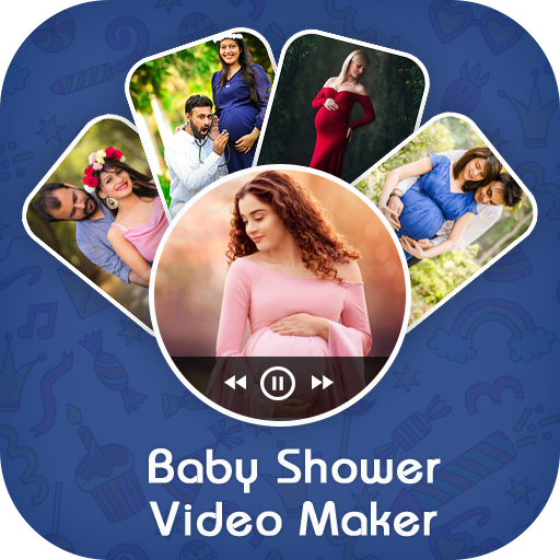 Baby Shower video maker with song icon
