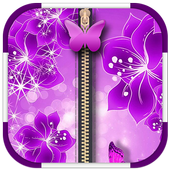Butterfly Zipper Lock Screen icon