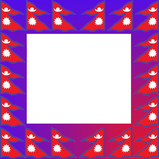 Nepal Flag Frame icon