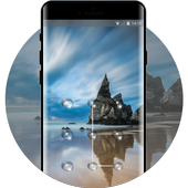 Lock theme for google pixel sea beach wallpaper icon