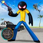 StickMan Rope Hero Vegas Mafia Fight To Survive