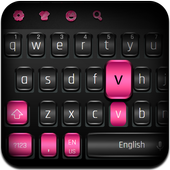 Black Pink Texture Keyboard icon