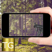 Gun camera shoot simulator icon