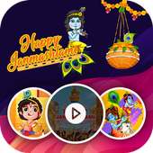 Janmashtami video status maker - tik tik india on 9Apps