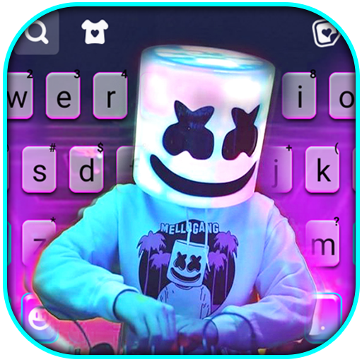 Cool Purple DJ Keyboard Background icon