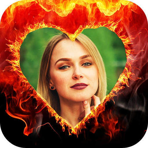 Fire Text Photo Frame - Fire Text Photo Editor icon