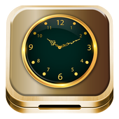 Gold Analog Clock icon