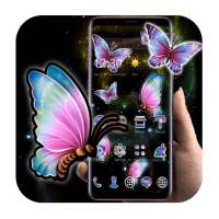 Rainbow Neon Butterflies Theme 2020 on 9Apps