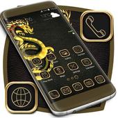 Gold Dragon Launcher Theme أيقونة