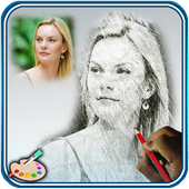 Creative Pencil Sketch أيقونة