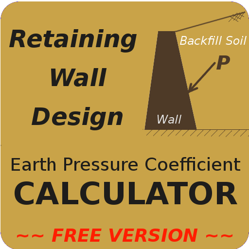 Retaining Wall Design- Soil Coefficient CALCULATOR иконка