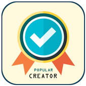 TK- Popular Creator badge(Get fans) Verify Account أيقونة