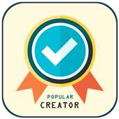 TK- Popular Creator badge(Get fans) Verify Account on 9Apps