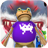 frog battle amazing vs shark icon