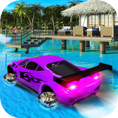 Water Surfer Car Stunt Racing icon