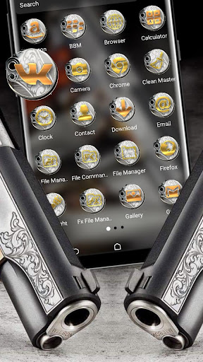 Fancy Gun Launcher Theme screenshot 2