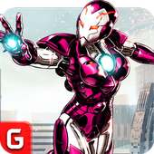 Grand Super Flying Iron Girl Rescue Fight