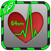 قياس دقات القلب بالبصمة Prank أيقونة