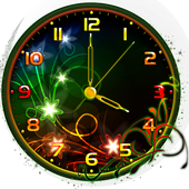 Neon Flower Clock Live Wallpaper icon