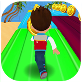 Paw Dash Snowy runner Ryder: subway dog Patrol toy icon