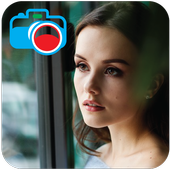 Dslr camera effect photo editor -bokeh mode camera icon