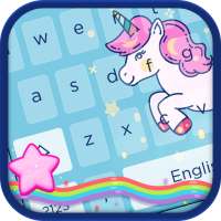 Romantic magical unicorn keyboard on 9Apps
